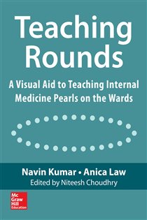 Book cover: Teaching Rounds: A Visual Aid to Teaching Internal Medicine Pearls on the Wards, by Navin Kumar (preview)