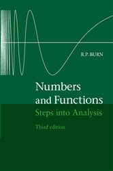 Book cover: Numbers and Functions, by R. P. Burn (preview)