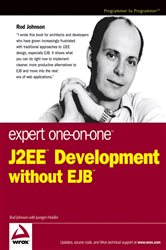 Book cover: Expert One-on-One J2EE Development without EJB, by Rod Johnson (preview)
