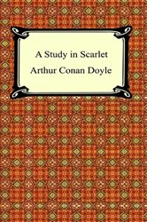 Book cover: A Study in Scarlet, by Sir Arthur Conan Doyle (preview)