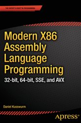 Book cover: Modern X86 Assembly Language Programming, by Daniel Kusswurm (preview)