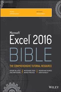 Book cover: Excel 2016 Bible, by John Walkenbach (preview)