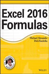 Book cover: Excel 2016 Formulas, by Michael Alexander (preview)