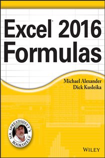 Book cover: Excel 2016 Formulas, by Michael Alexander (preview)