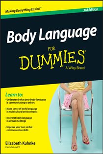 Book cover: Body Language For Dummies, by Elizabeth Kuhnke (preview)