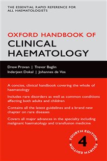 Book cover: Oxford Handbook of Clinical Haematology, by Drew Provan (preview)