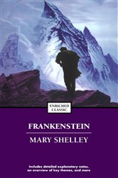 Book cover: Frankenstein; or, The Modern Prometheus, by Mary Shelley (preview)