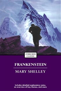 Book cover: Frankenstein; or, The Modern Prometheus, by Mary Shelley (preview)