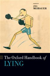 Book cover: The Oxford Handbook of Lying, edited by Jörg Meibauer (preview)