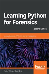 Book cover: Learning Python for Forensics, by Preston Miller (preview)