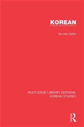 Book cover: Korean, by Ho-min Sohn (preview)