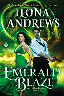 Book cover: Emerald Blaze (Book 5 of Hidden Legacy) by Ilona Andrews (preview)