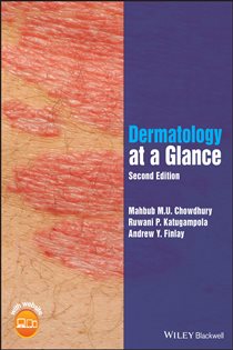 Book cover: Dermatology at a Glance, by Mahbub M. U. Chowdhury (preview)