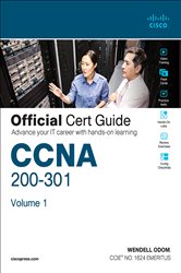 Book cover: CCNA 200-301 Official Cert Guide, Volume 1, by Wendell Odom (preview)