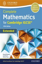 Book cover: Complete Mathematics for Cambridge IGCSE® Extended, by David Rayner (preview)