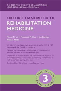Book cover: Oxford Handbook of Rehabilitation Medicine, edited by Manoj Sivan (preview)