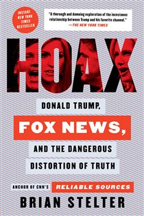 Book cover: Hoax, by Brian Stelter (preview)