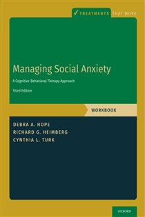 Book cover: Managing Social Anxiety, Workbook, by Debra A. Hope (preview)