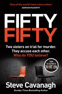 Book cover: Fifty Fifty (Book 5 of Eddie Flynn Series) by Steve Cavanagh (preview)