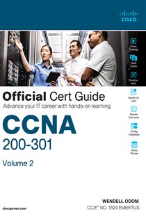 Book cover: CCNA 200-301 Official Cert Guide, Volume 2, by Wendell Odom (preview)
