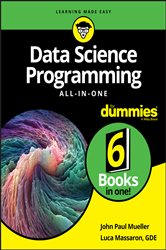 Book cover: Data Science Programming All-in-One For Dummies, by John Paul Mueller (preview)