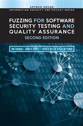 Book cover: Fuzzing for Software Security Testing and Quality Assurance, by Ari Takanen (preview)