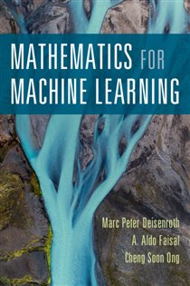 Book cover: Mathematics for Machine Learning, by Marc Peter Deisenroth (preview)