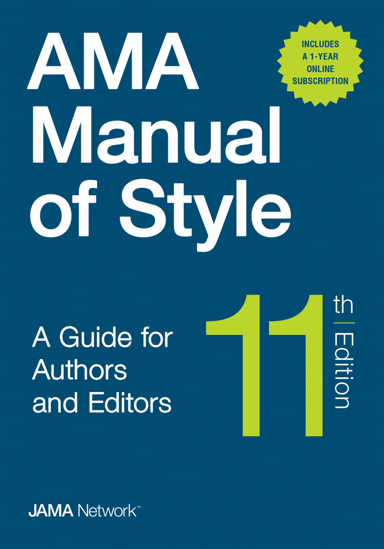 美品 AMA Manual of Style, 11th edition AMA Manual of Style (11th ed.) by The JAMA Network Editors (ebook)
