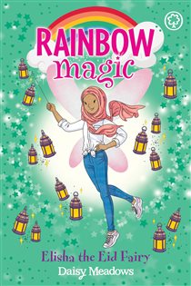 Book cover: Elisha the Eid Fairy (Book 4 of Rainbow Magic) by Daisy Meadows (preview)