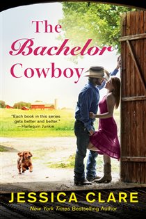Book cover: The Bachelor Cowboy (Book 6 of The Wyoming Cowboys Series) by Jessica Clare (preview)