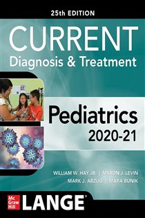 Book cover: CURRENT Diagnosis and Treatment Pediatrics, Twenty-Fifth Edition, by William W. Hay (preview)