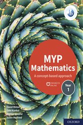 Book cover: MYP Mathematics 1, by David Weber (preview)