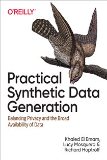 Book cover: Practical Synthetic Data Generation, by Khaled El Emam (preview)