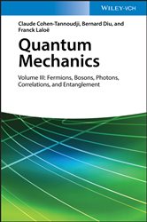 Book cover: Quantum Mechanics, Volume 3, by Claude Cohen-Tannoudji (preview)