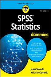 Book cover: SPSS Statistics For Dummies, by Jesus Salcedo (preview)