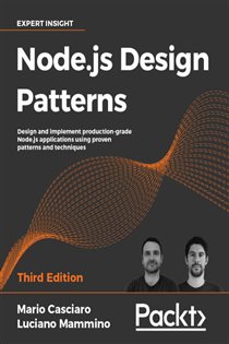 Book cover: Node.js Design Patterns, by Mario Casciaro (preview)
