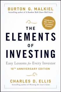 Book cover: The Elements of Investing, by Burton G. Malkiel (preview)