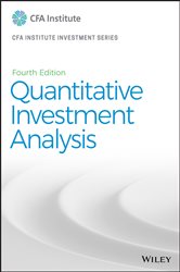 Book cover: Quantitative Investment Analysis, by CFA Institute (preview)