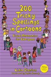Book cover: 200 Tricky Spellings in Cartoons, by Lidia Stanton (preview)