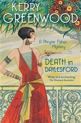 Book cover: Death in Daylesford (Book 21 of Phryne Fisher) by Kerry Greenwood (preview)