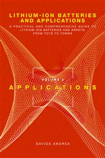 Book cover: Lithium-Ion Batteries and Applications, by Davide Andrea (preview)