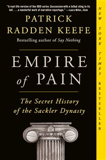 Book cover: Empire of Pain, by Patrick Radden Keefe (preview)