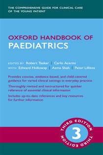 Book cover: Oxford Handbook of Paediatrics, edited by Robert C. Tasker (preview)