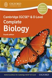Book cover: Cambridge IGCSEÂ® & O Level Complete Biology: Student Book Fourth Edition, by Ron Pickering (preview)