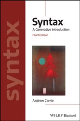 Book cover: Syntax, by Andrew Carnie (preview)