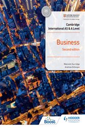 Book cover: Cambridge International AS & A Level Business Second Edition, by Malcolm Surridge (preview)