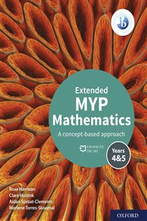 Book cover: MYP Mathematics 4&5 Extended, by Rose Harrison (preview)