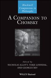Book cover: A Companion to Chomsky, edited by Nicholas Allott (preview)