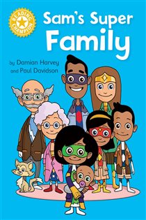 Book cover: Sam's Super Family (Book 13 of Reading Champion) by Damian Harvey (preview)