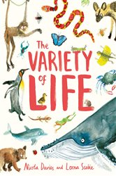 Book cover: The Variety of Life, by Nicola Davies (preview)